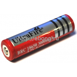 Аккумулятор 18650 3000 mAh Ultrafire 3.7V с защитой