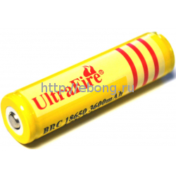 Аккумулятор 18650 3600 mAh Ultrafire 3.7V с защитой