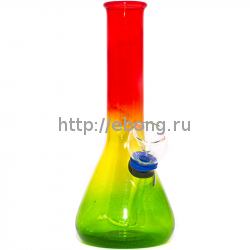 Бонг KG 4262 RB-2 Rainbow Цветное прозрачное стекло 15.5 см