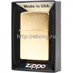 Зажигалка Zippo 207G Reg Gold Dust Бензиновая