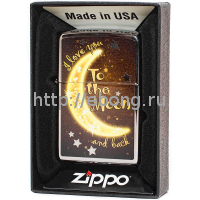 Зажигалка Zippo 29059 Golden Moon Бензиновая