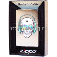 Зажигалка Zippo 29855 Skull Headphone Бензиновая