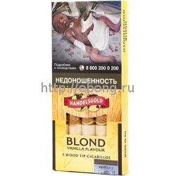 Сигариллы Handelsgold Vanilla Wood Tip-Cigarillos Blond 5*10*20