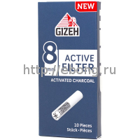 Фильтры для самокруток GIZEH Filters Charcoal 8 мм 10 шт