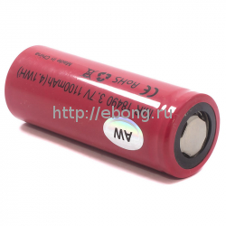 Аккумулятор 18490 AW 1100 mAh 3.7V незащищенный (плоский) Li-Ion