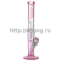 Бонг стекло Розовый Percolator Icebong Black Leaf Blaze Glass LA 011-34