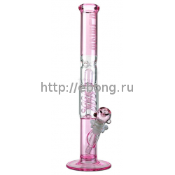 Бонг стекло Розовый Percolator Icebong Black Leaf LA 011-34