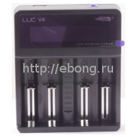 Зарядное устройство универсальное для литевых аккумуляторов Efest LUC V4 LCD 4 Bay с USB-выход