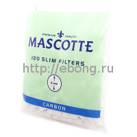Фильтры для самокруток MASCOTTE Filters Carbon 6 мм 120 шт